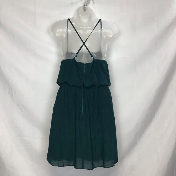 Two Sisters The Label Jaycee Green Sleeveless Lace Mini Dress Size 4 - Picture 5 of 12